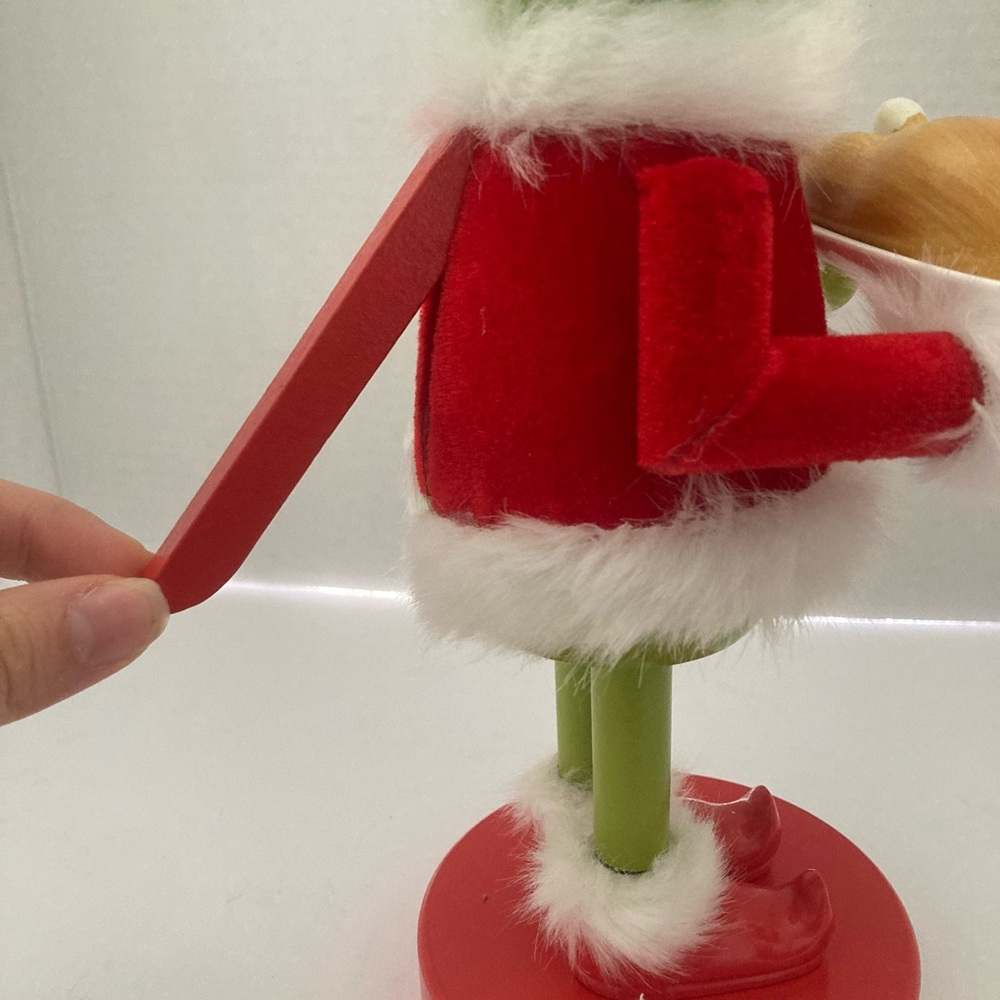 Green Grinch Nutcracker with Red Santa Outfit - Picture 9 of 9